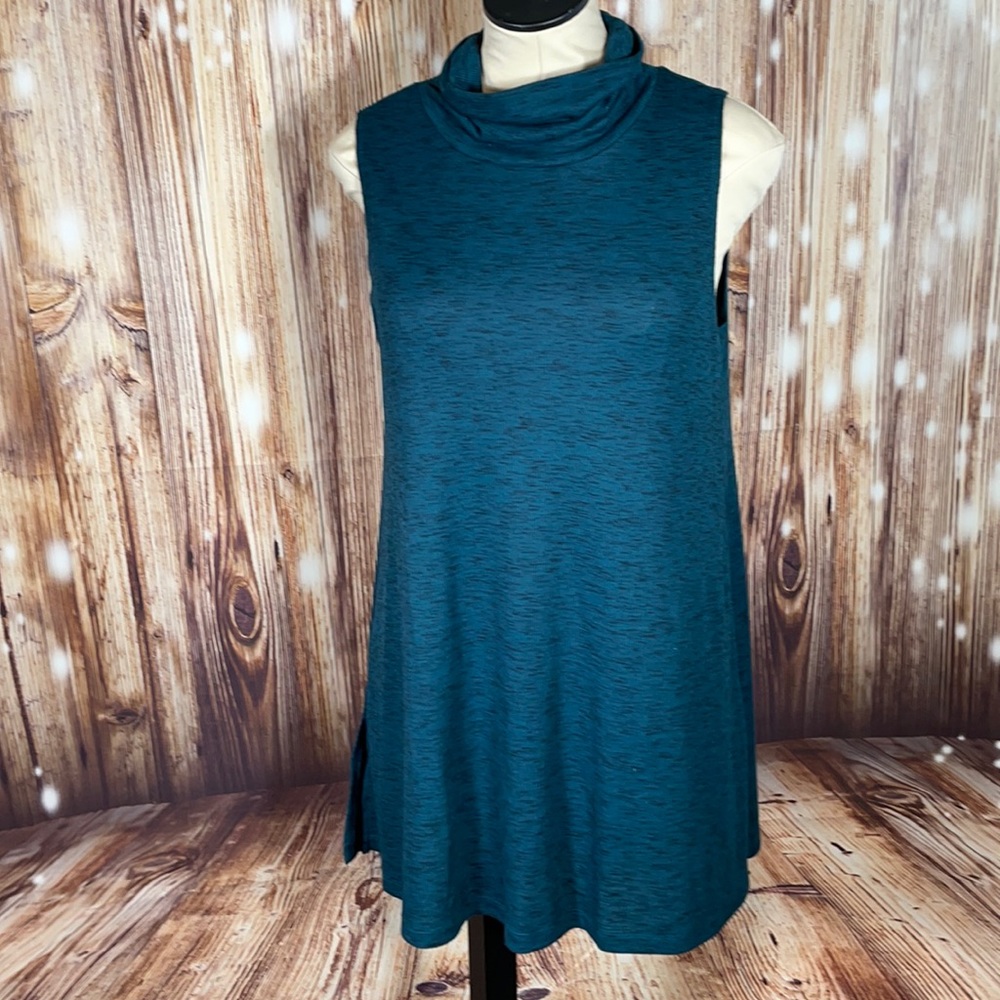 NWT Ann Taylor Tunic Top Lock Neck L